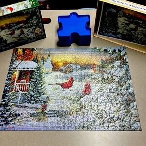 Cobble Hill 1,000 piece puzzle Sunset Cardinals